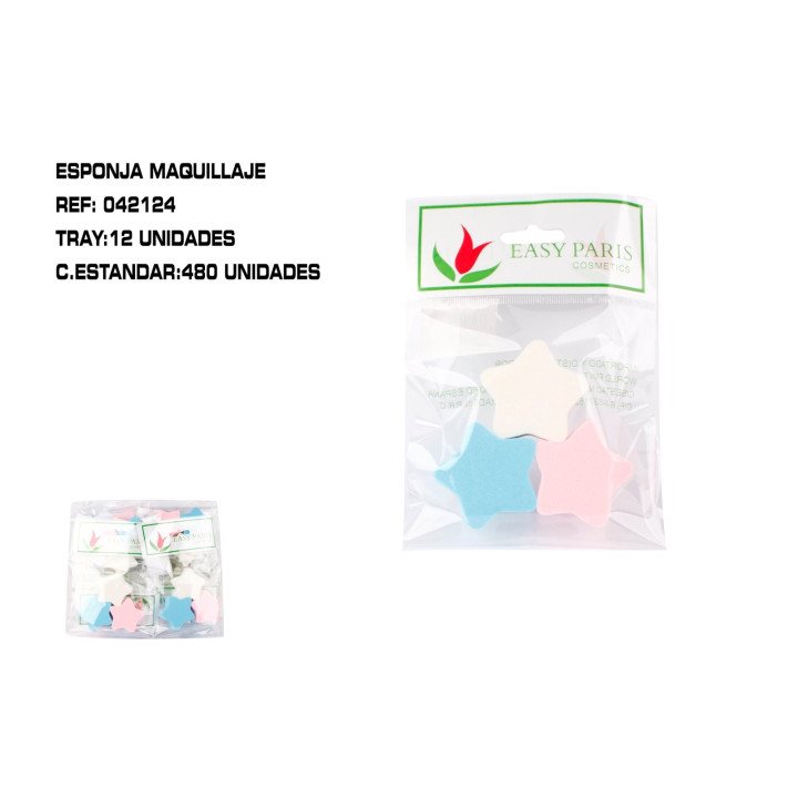 PACK3 ESPONJAS DE MAQ. ESTRELLA 12/U