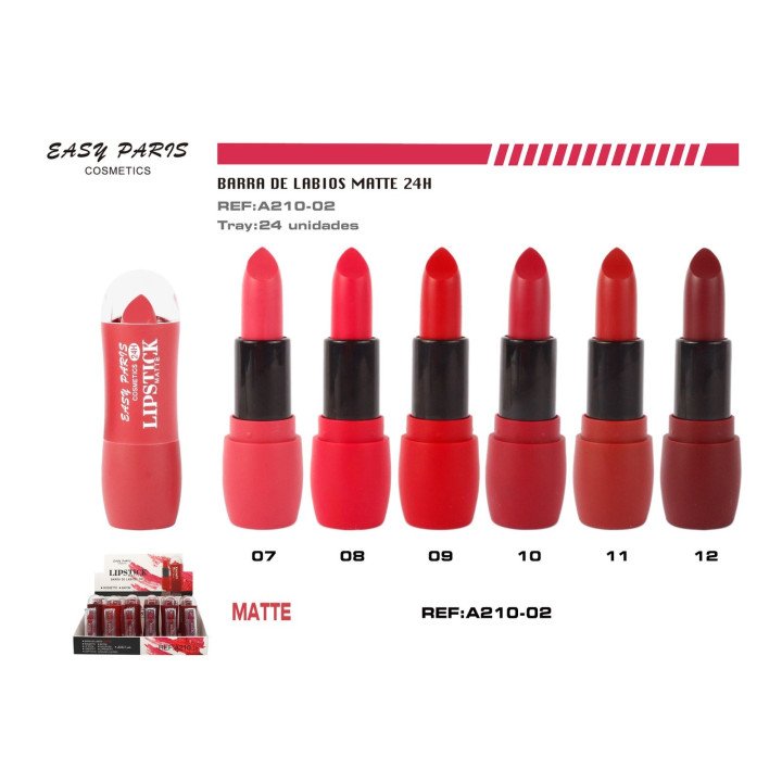 BARRA DE LABIOS MATTE 24H 24/U