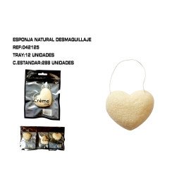 ESPONJA NATURAL DESMAQUILLAJE 12/U