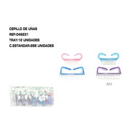 CEPILLO DE UÑAS 8.4*5.5+6.4*3.2 12/U