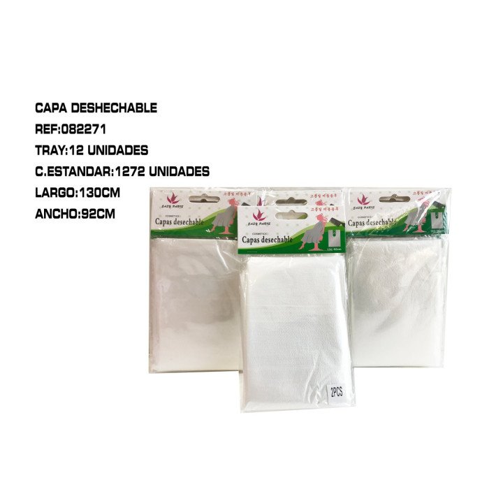 CAPA DESECHABLE 12/U