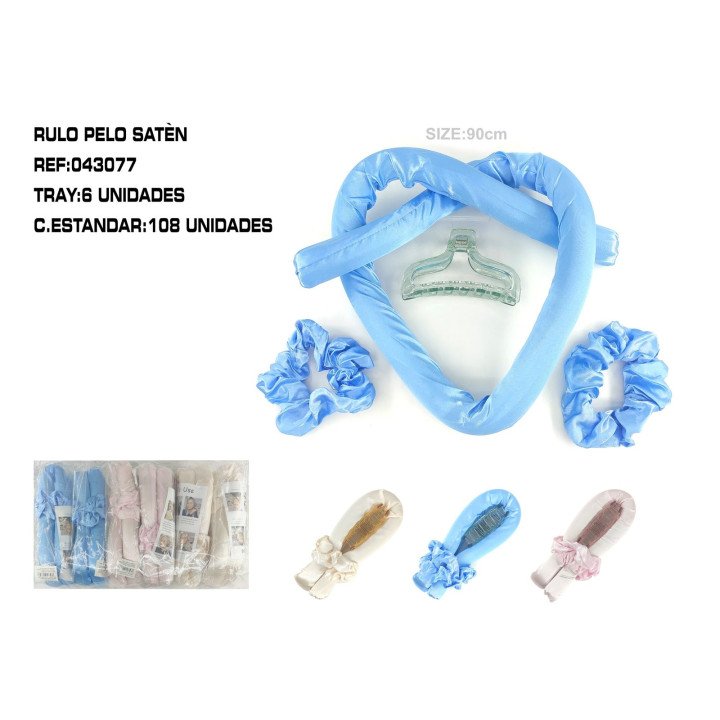 KIT RIZADOR DE PELO+2 GOMAS+1 PINZA 6/U