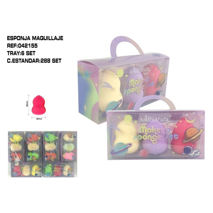 PACK 3 ESPONJAS DE MAQ.6/P