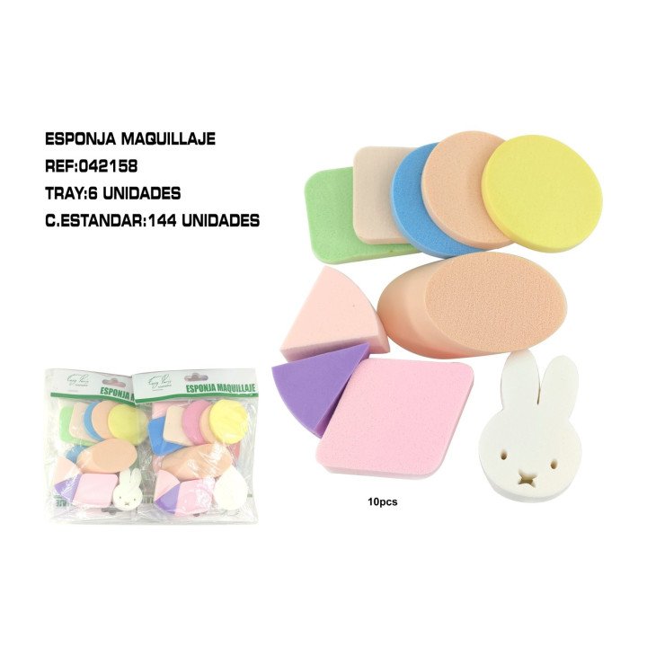 JGO.ESPONJAS DE MAQUILLAR 6/U.
