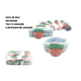 CINTA DE PELO C/FRESAS 12/U