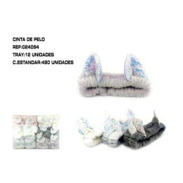 CINTA DE PELO C/OREJITAS 12/U