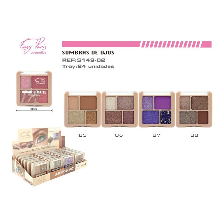 SOMBRA DE OJOS BRIGHT MATTE 24/U