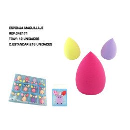 ESPONJA DE MAQUILLAJE 12/U