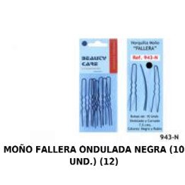 HORQUI. MOÑO FALLERA ONDULADA NEG. 10U 12/U 943-N HER.