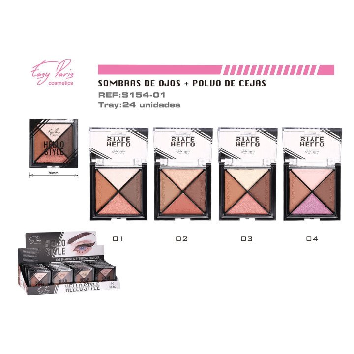 S.DE OJOS+POLVO DE CEJAS 24/U