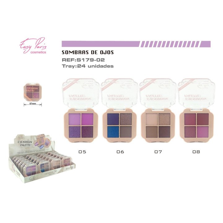 S.DE OJOS 4 COLORES 24/U