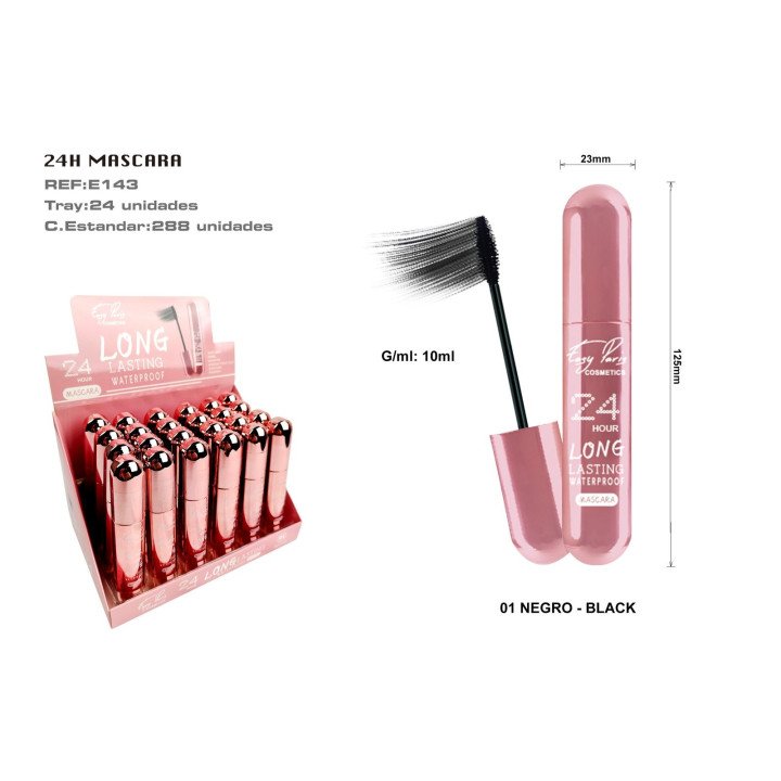 MASCARA DE PESTAÑAS 24H LONG LASTING 24/U