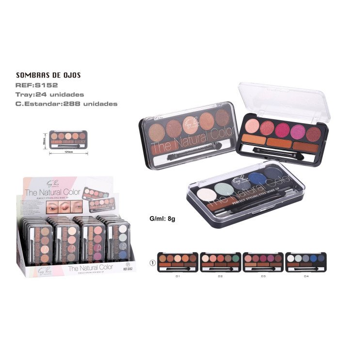 PALETA DE SOMBRAS DE OJOS/CEJAS 24/U