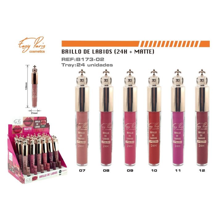 LIP GLOSS. 24H MATTE 24/U