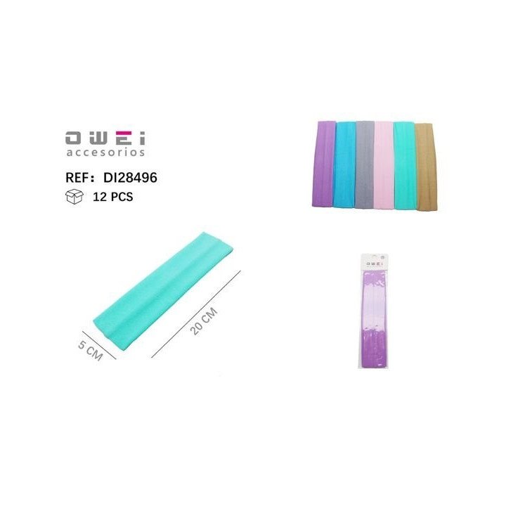 CINTA DE PELO 5CM 12/U DI28496