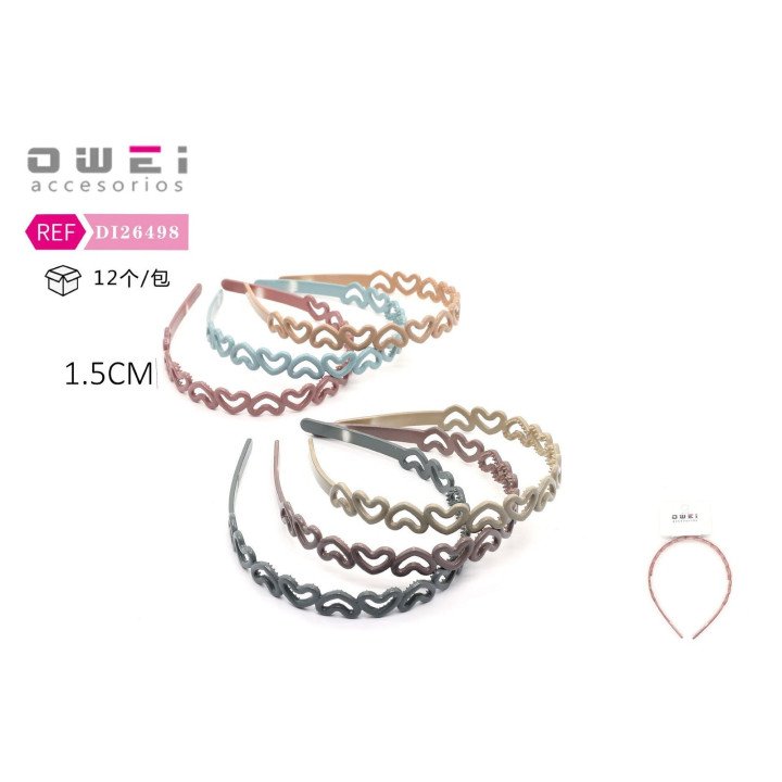DIADEMA. 1.5CM 12/U DI26498