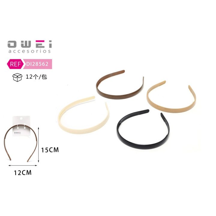 DIADEMA 1.2CM 12/U DI28562
