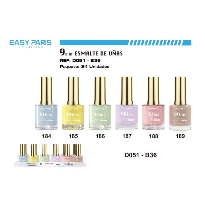 LACA DE UÑAS 9 DIAS 24/U