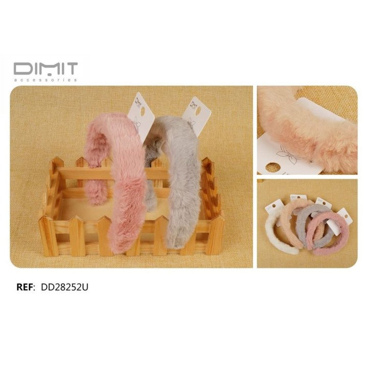 DIADEMA DE PELUCHE 12/U DD28252U