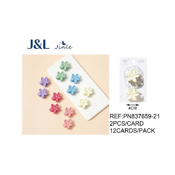 PACK2 PINZAS FLOR 4CM 12/U PN837659-21