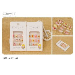 UÑAS POSTIZAS NIÑAS 12/U AU02114S