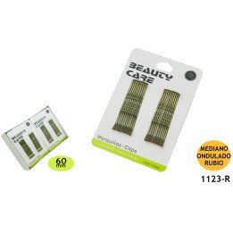CLIP 6CM MED.ONDULADO RUBIO 24/U 1123-R H.