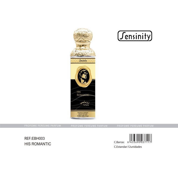 HIS ROMANTIC BRUME HOMME 250ML.