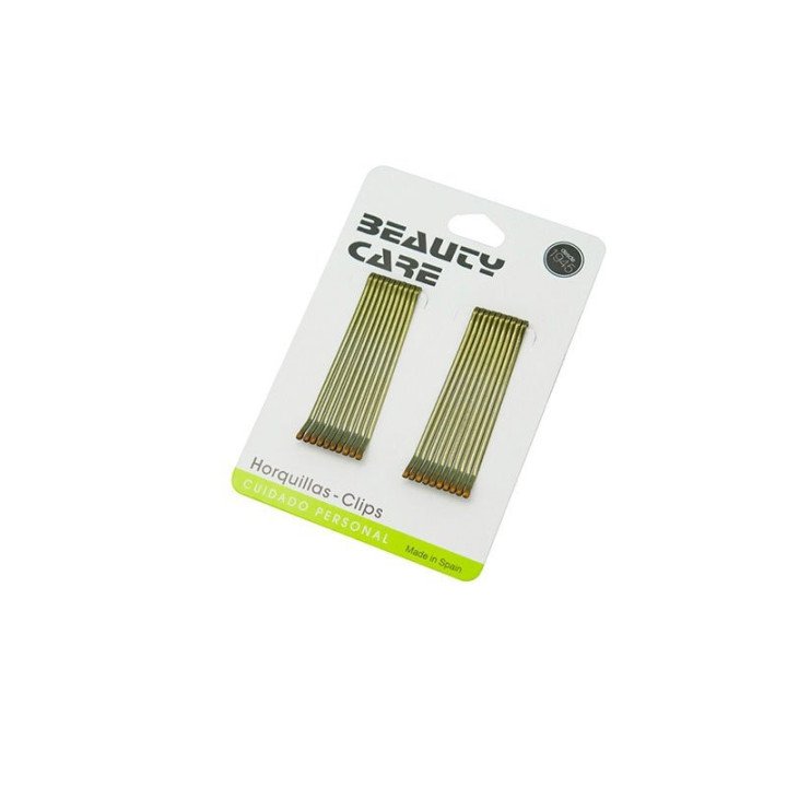 CLIP 6.5CM LARGO LISO RUBIO 24/U 1124-R