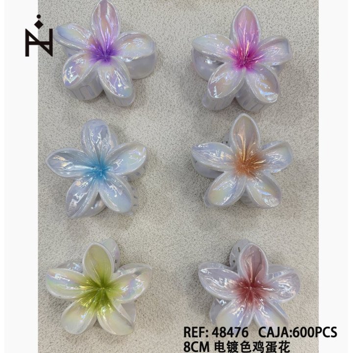 PINZA DE PELO FLOR 12/U 48476