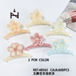 PINZA DE PELO FLOR 12/U 48565