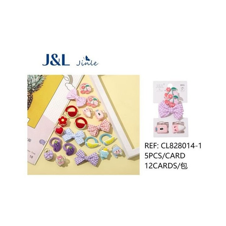 JGO.PINZAS/GOMAS NIÑAS 12/U CL828014-1