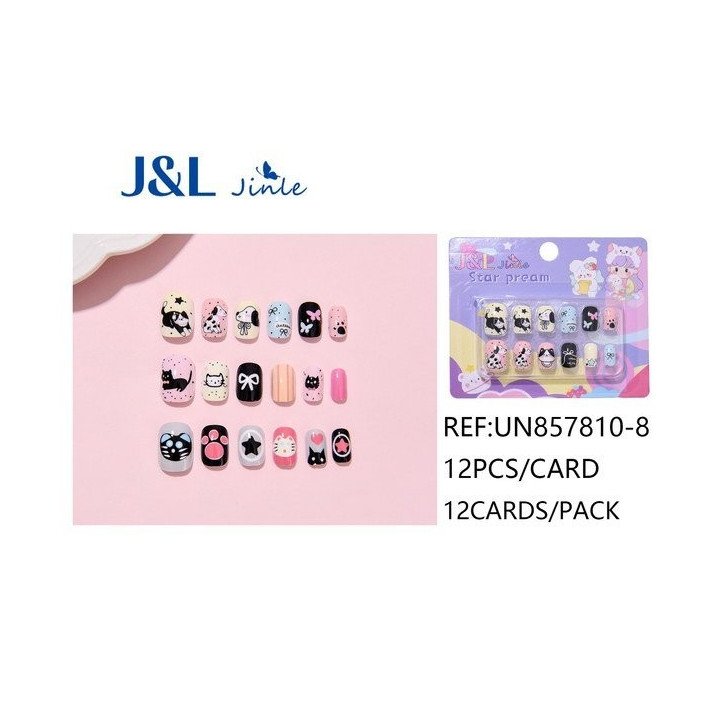 UÑAS POSTIZAS NIÑAS 12/U UN857810-8