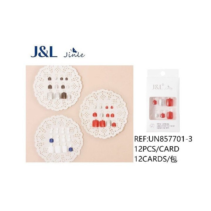 UÑAS POSTIZAS PIES 12/U UN857701-3