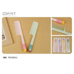 PEINE MANGO COLORES 23.5CM 12/U PP24001U