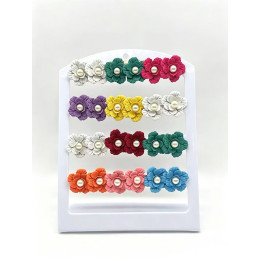 PENDIENTES FLOR ACERO 12/P NS