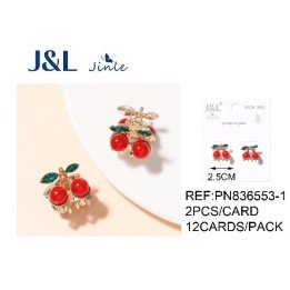 PACK2 PINZAS CEREZA 2.5CM 12/U PN836553-1