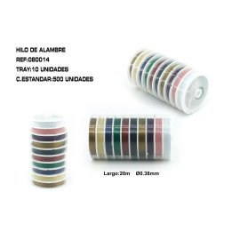 HILO ALAMBRE 0.38MM 20M 10 ROLLO