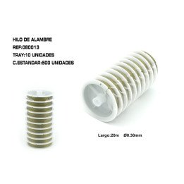 HILO ALAMBRE 0.38MM 20M 10 ROLLO