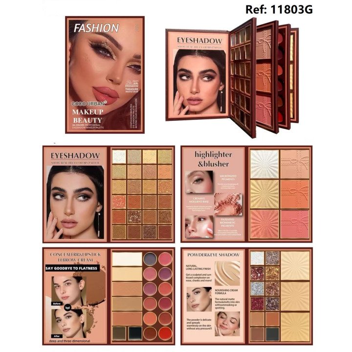 FACE BEAUTY MEKE UP PALETTE 64COLORS 11803G