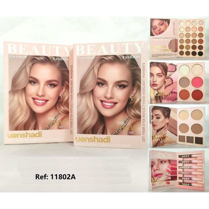 FACE BEAUTY PALETTE 37+6COLORS 11802A