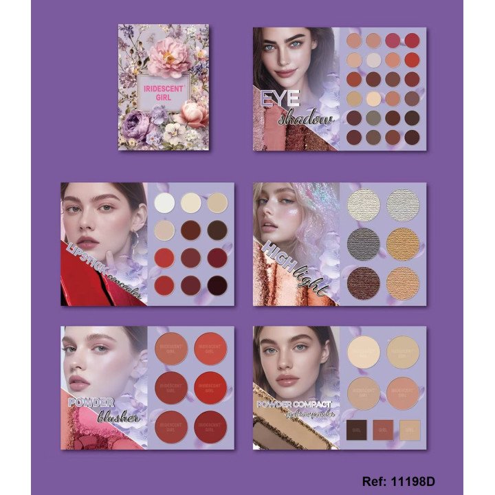 FACE BEAUTY PALETTE IRIDESCENT GIRL 11198D