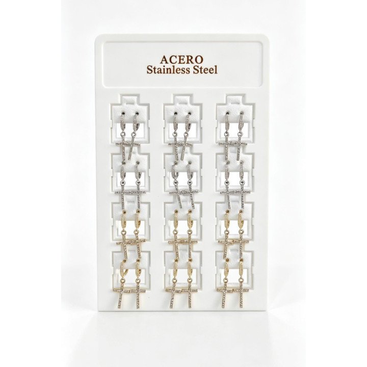 PENDIENTES CRUZ 12/P NS ED-4060