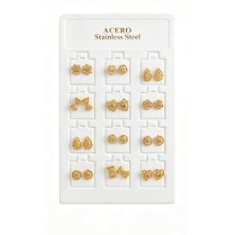 PENDIENTES ACERO SURT. 12/P NS ED-2118