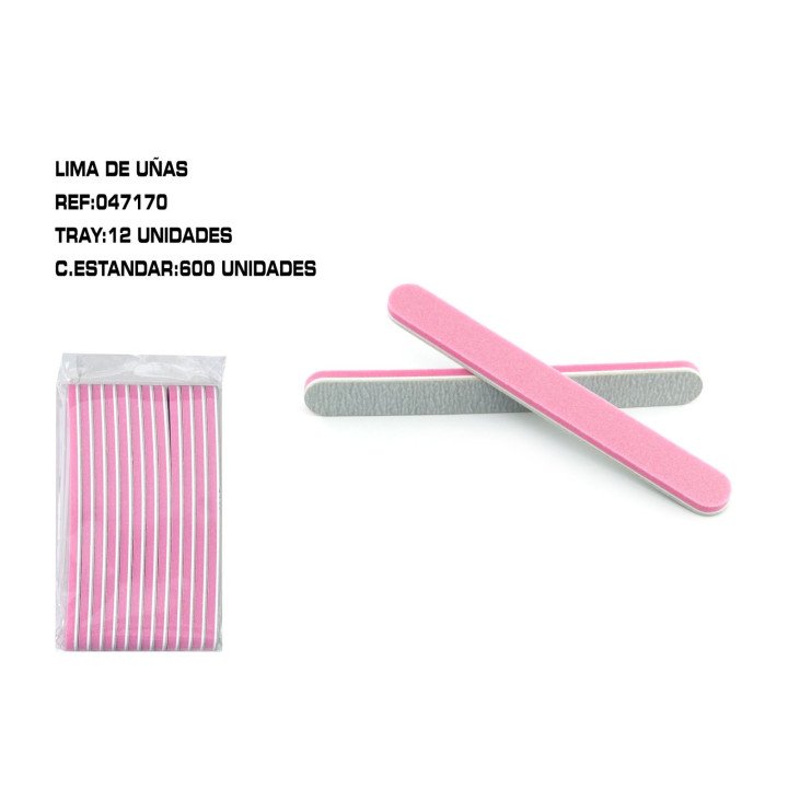 LIMA DE UÑAS DOBLE USO 100/180 12U