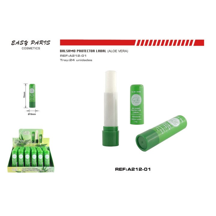 PROTECTOR LABIAL ALOE VERA 24/U