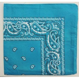 PAÑUELO 55x55 TURQUESA 12/U N.B