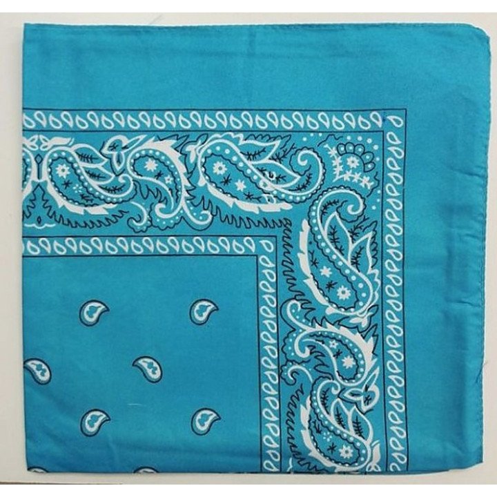 PAÑUELO 55x55 TURQUESA 12/U N.B