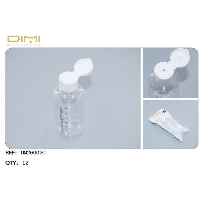 BOTES PLASTIC 75ML 12/U DM26002C DM