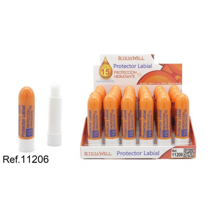 PROTECTOR LABIAL SPF15 NARANJA 24/U 11206