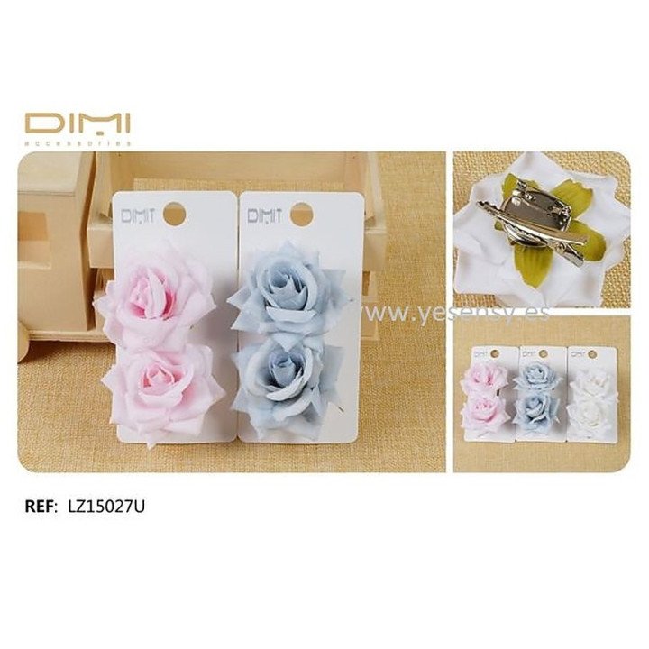 FLOR C/PINZA Y BROCHE. 12/U LZ15027U